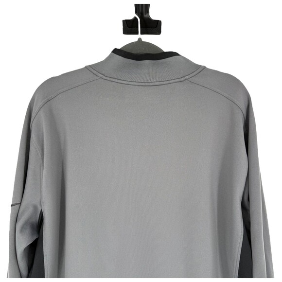 Nike Golf Pullover Cover Up Men’s LARGE Dri-FIT 1/2 Zip Gray Black Active 578673 - Picture 13 of 14